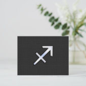 Carte Postale Chrome comme signe du zodiaque Sagittaire sur fond (Debout devant)