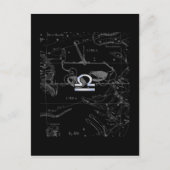 Carte Postale Chrome like Libra Zodiac (Devant)