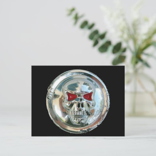 CARTE POSTALE CHROME SKULL (Debout devant)