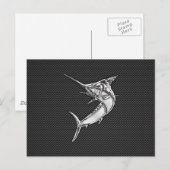 Carte Postale Chromes Style Marlin on Carbon (Devant / Derrière)