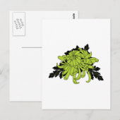 Carte Postale Chrysanthème (Devant / Derrière)