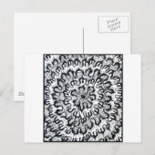 Carte Postale Chrysanthème (Devant / Derrière)