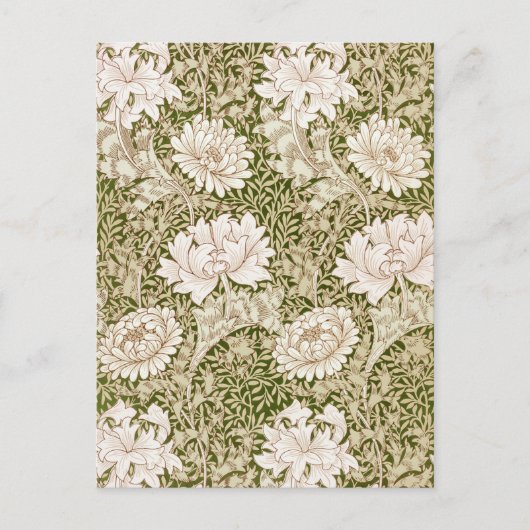 Carte Postale Chrysanthème d'or, William Morris (Devant)