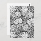 Carte Postale Chrysanthème Gray, William Morris (Devant / Derrière)