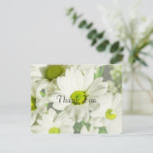 Carte Postale Chrysanthème Merci (Debout devant)