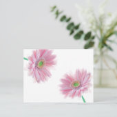 Carte postale CHRYSANTHÈME rose (Debout devant)