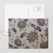 Carte Postale Chrysanthèmes (Devant / Derrière)