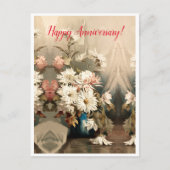 Carte Postale Chrysanthèmes, anniversaire (Devant)