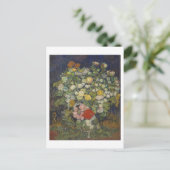 Carte Postale Chrysanthèmes & Fleurs sauvages Van Gogh Art (Debout devant)