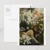 Carte Postale Chrysanthèmes James Tissot (Devant / Derrière)