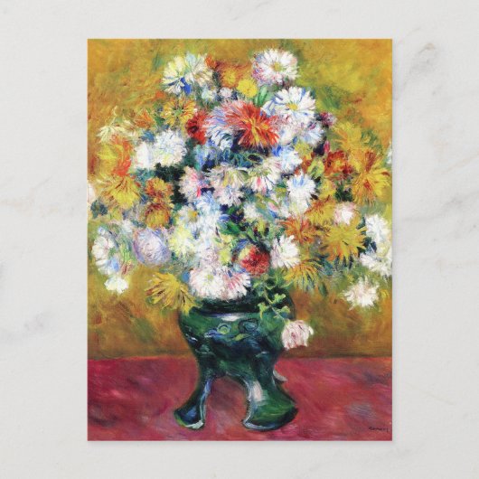 Carte Postale Chrysanthèmes | Renoir (Devant)
