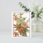 Carte Postale Chrysanthemum Art d'automne (Debout devant)