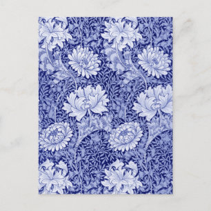 Carte Postale Chrysanthemum Blue, William Morris