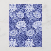 Carte Postale Chrysanthemum Blue, William Morris (Devant)