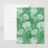 Carte Postale Chrysanthemum Green, William Morris (Devant / Derrière)