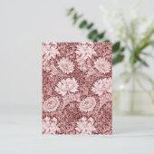 Carte Postale Chrysanthemum Maroon, William Morris (Debout devant)