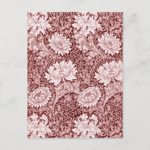 Carte Postale Chrysanthemum Maroon, William Morris