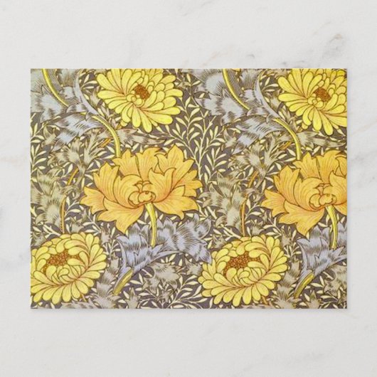 Carte Postale chrysanthemum par William Morris (Devant)