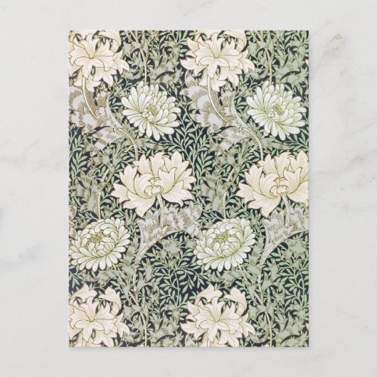 Carte Postale Chrysanthemum, William Morris (Devant)