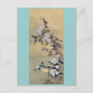 Carte Postale Chrysanthemums Ukiyoe