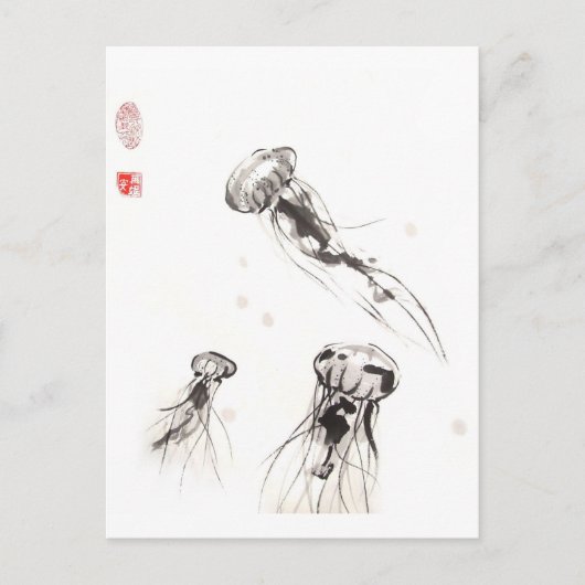Carte postale Chrysaora Jellyfish (Devant)