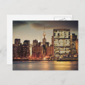 Carte Postale Chrysler Building et NYC Skyline (Devant / Derrière)