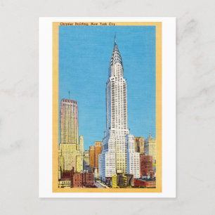Carte Postale Chrysler Building, New York City, Vintage voyage