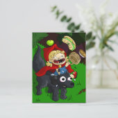 Carte Postale Chubby Red Riding Hood (Debout devant)
