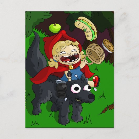 Carte Postale Chubby Red Riding Hood (Devant)