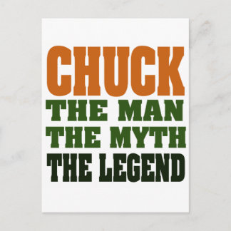 Carte Postale Chuck - l'homme, le mythe, la légende
