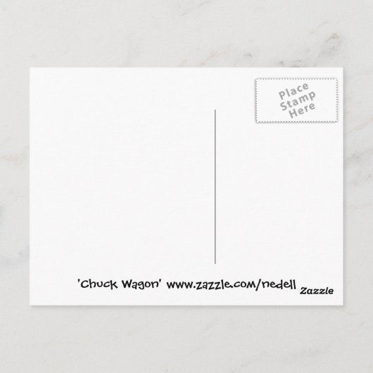 Carte postale Chuck Wagon (Dos)