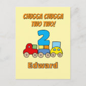 Carte Postale Chugga Chugga Two Two Train 2e Anniversaire (Devant)