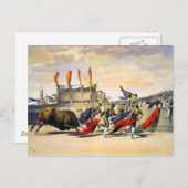 Carte Postale Chulos Jouer au Bull (Devant / Derrière)