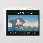 Carte Postale Chum humain (Devant / Derrière)