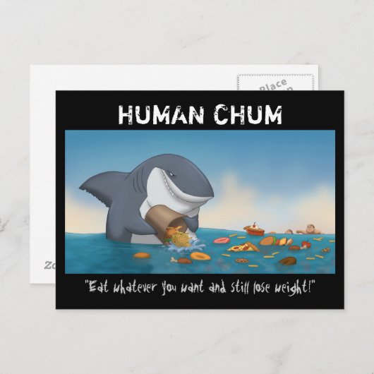 Carte Postale Chum humain (Devant / Derrière)