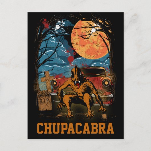Carte Postale Chupacabra Cryptid Creator Texte personnalisable (Devant)