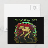 Carte Postale Chupacabra vit (Devant / Derrière)