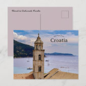 Carte Postale Church in Dubrovnik Croatia (Devant / Derrière)