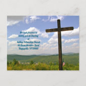 Carte Postale Church Mailer Service de Pâques Invitation (Devant)