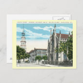 Carte Postale Church St, Charleston, Caroline du Sud (Devant / Derrière)