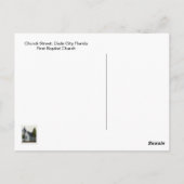 Carte Postale Church Street, Dade City Floride (Dos)