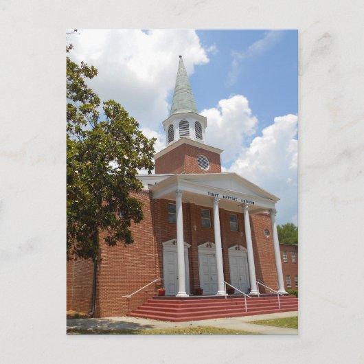 Carte Postale Church Street, Dade City Floride (Devant)