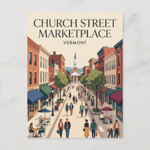 Carte Postale Church Street Marketplace USA