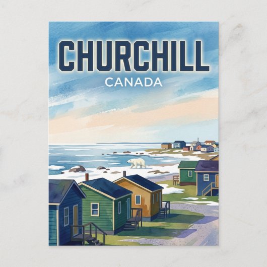 Carte Postale Churchill Canada (Devant)