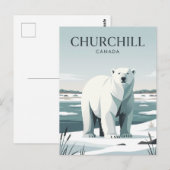Carte Postale Churchill Canada (Devant / Derrière)