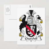 Carte Postale Churchill Family Crest (Devant / Derrière)