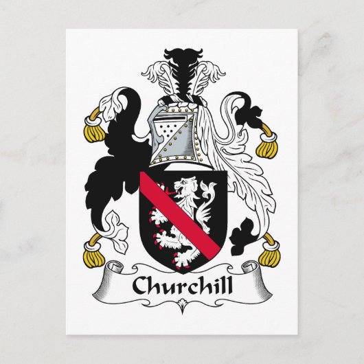 Carte Postale Churchill Family Crest (Devant)