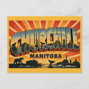 Carte Postale Churchill Manitoba, Capitale de l'ours polaire