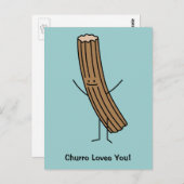Carte Postale Churro T'Aime ! (Devant / Derrière)