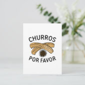 Carte Postale Churros Por Favor (Debout devant)